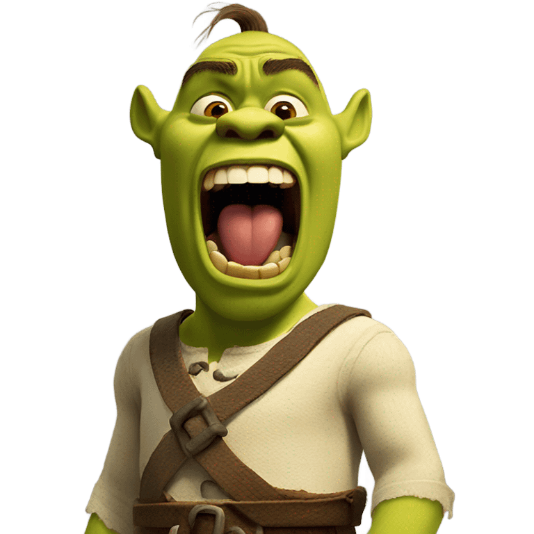 shrek screaming emoji