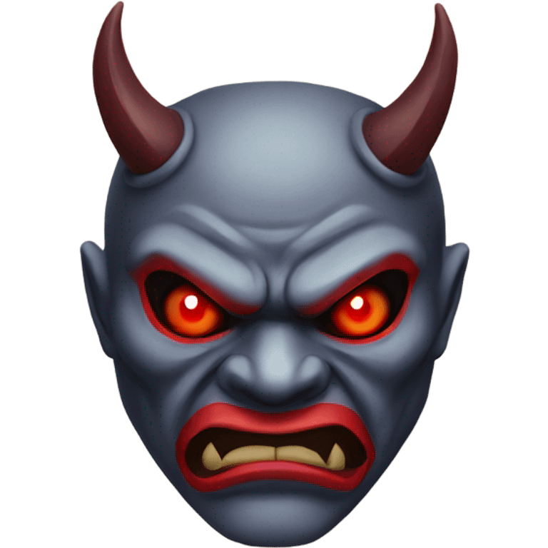 oni mask red eyes emoji