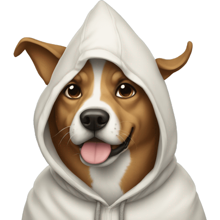 Dog in hood emoji