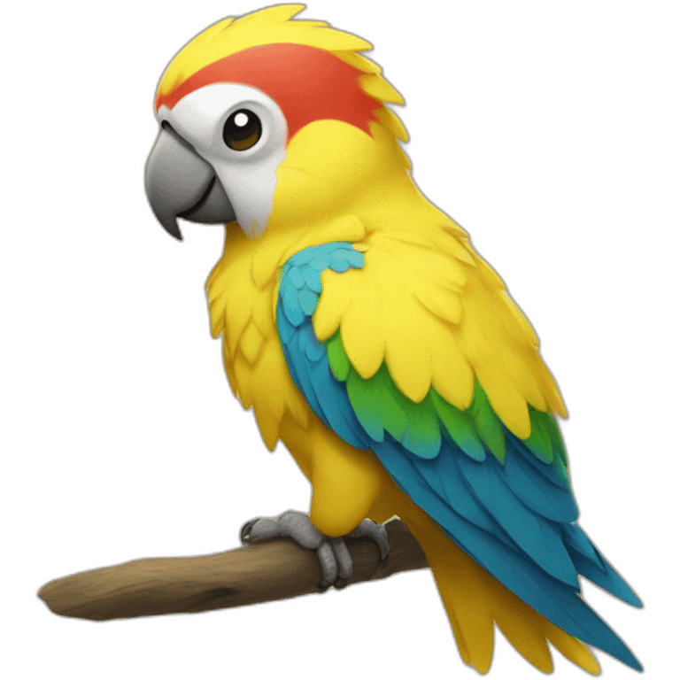 parrot as pikachu emoji