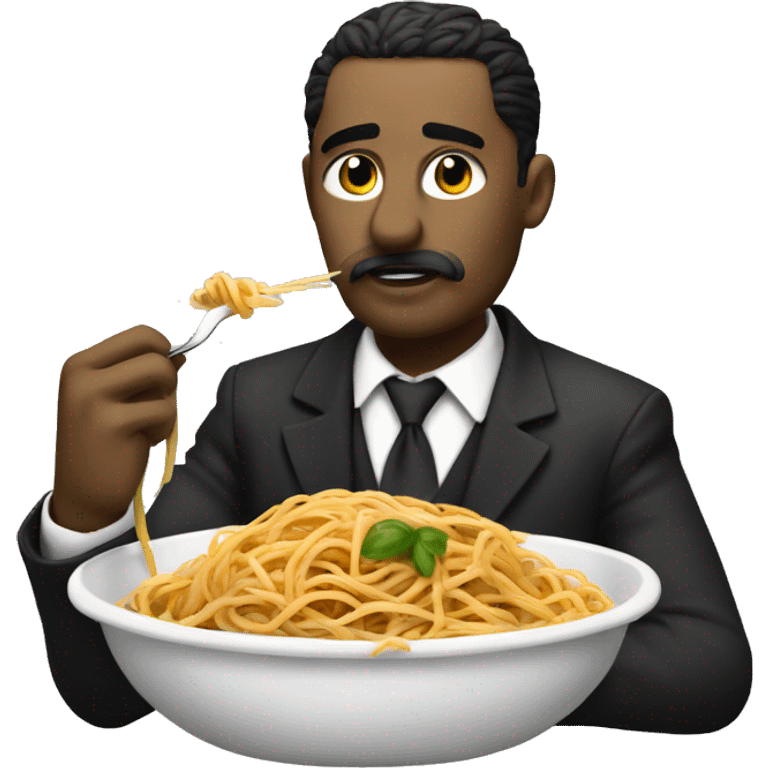 Mafia in the Tank eating Spaghetti emoji