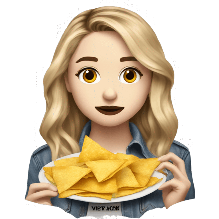 sabrina carpenter eating nachos  emoji