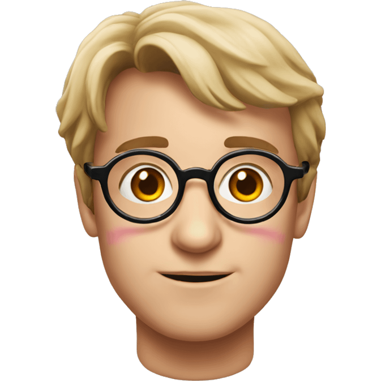 Harry Potter with pink glasses emoji