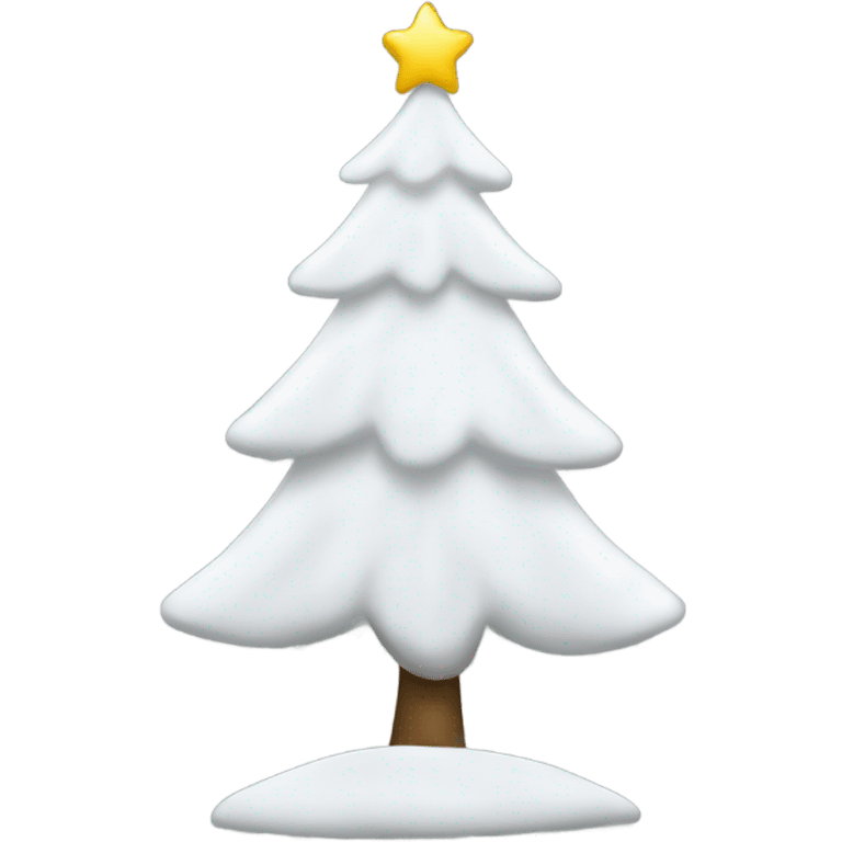 White Christmas tree emoji