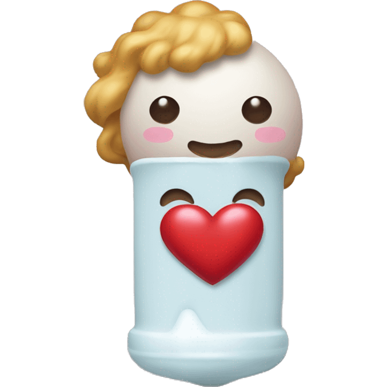 Chupetin con corazón  emoji