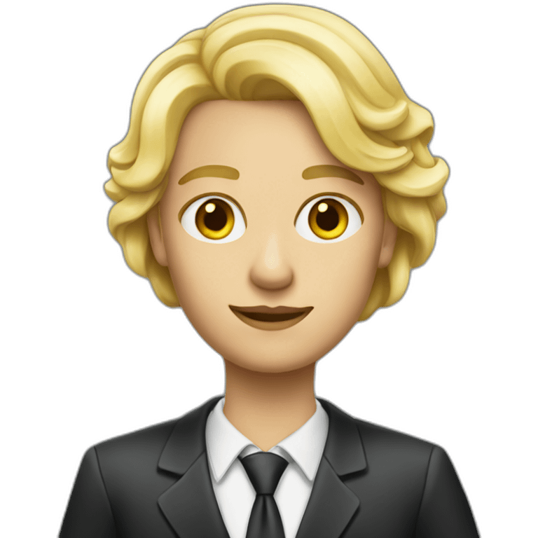 lawyer blond emoji