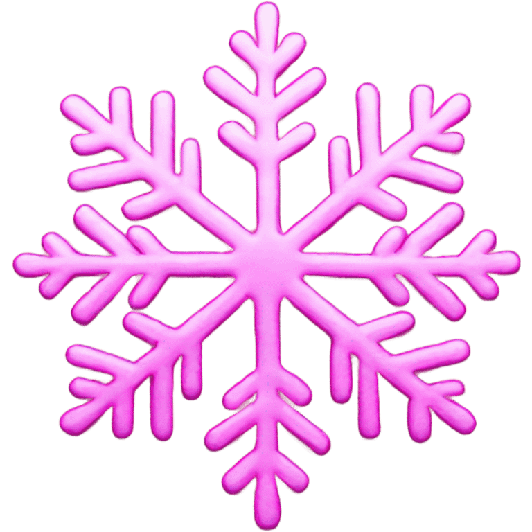 Pink Snowflake emoji