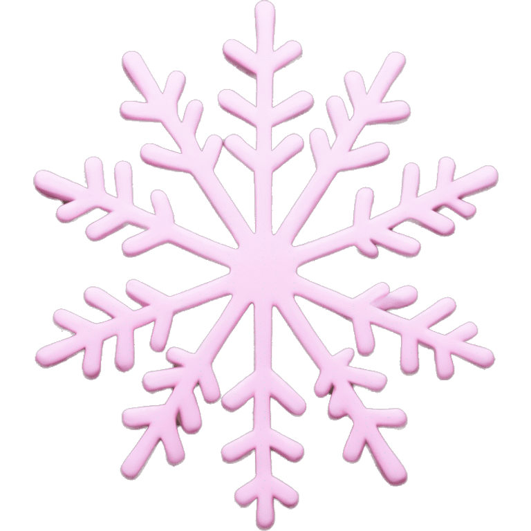 pastel pink snowflake  emoji