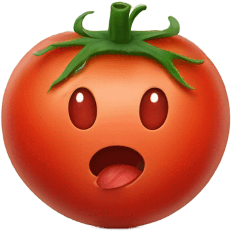 Tomato holding a heart emoji