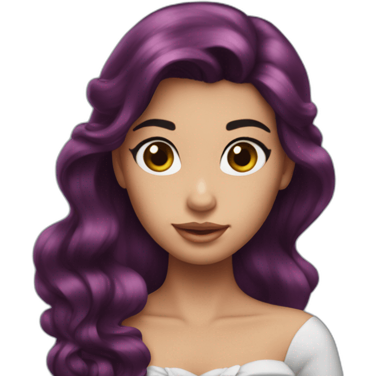 Little ariel black hair emoji