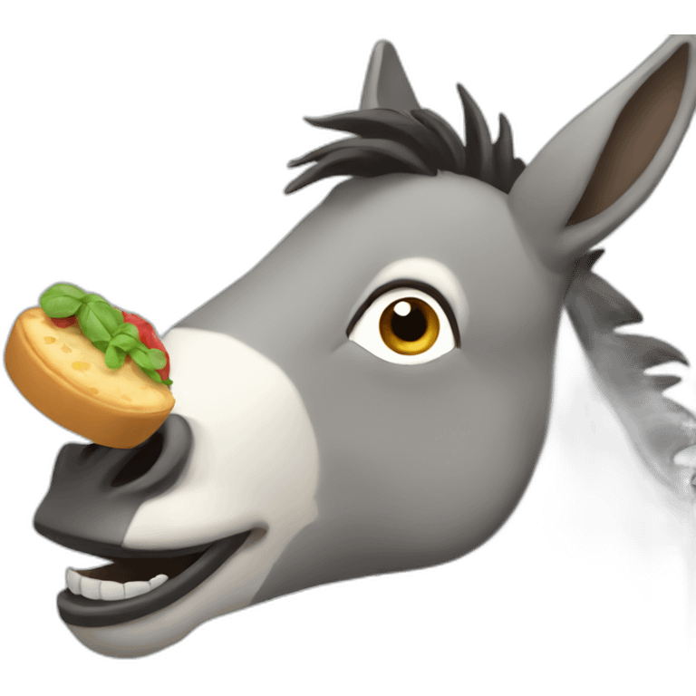 eating donkey emoji