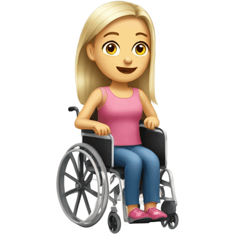 Poland Girl in a wheelchair  emoji