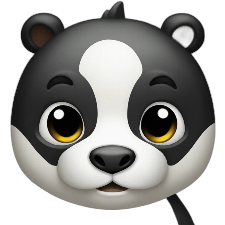 A panda bear mixed with a dinosaur emoji