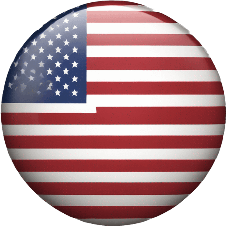 usa flag in a circle emoji