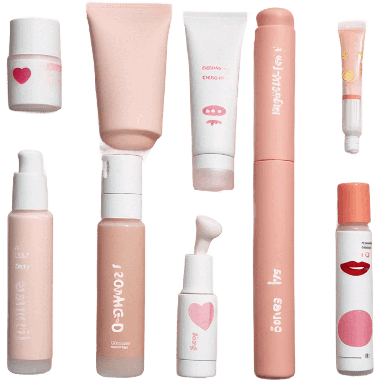 Glossier products emoji