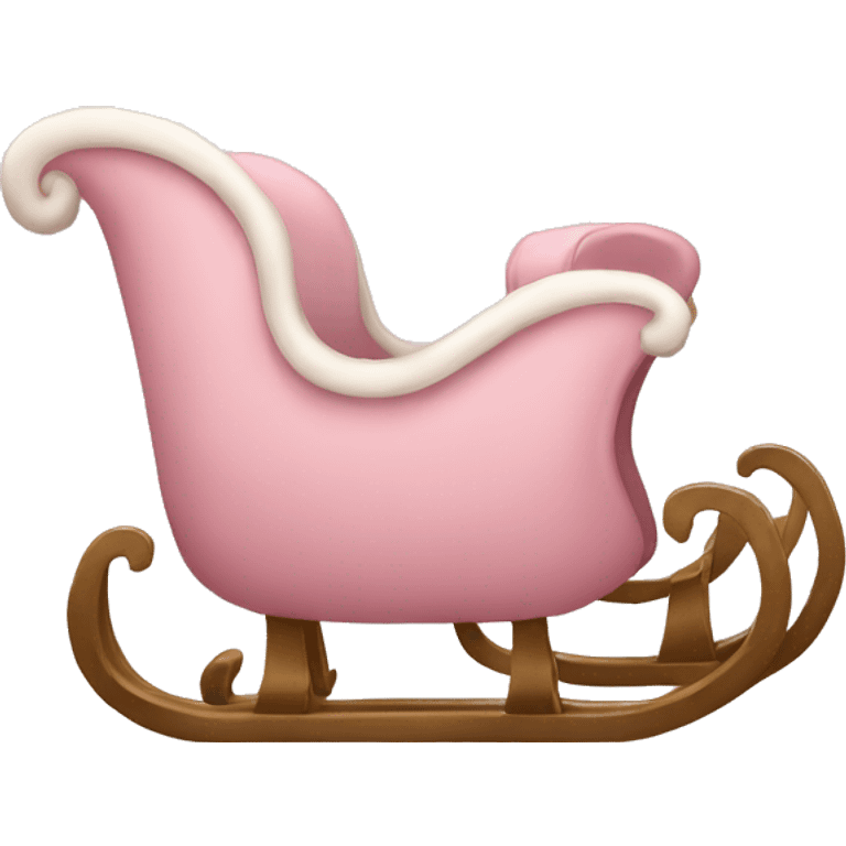 light pink sleigh emoji