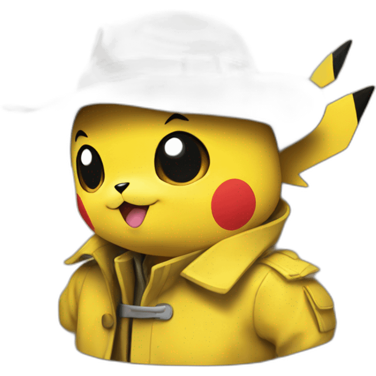 Pikachu trench emoji