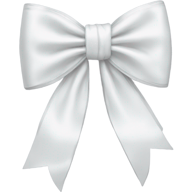 white satin bow emoji