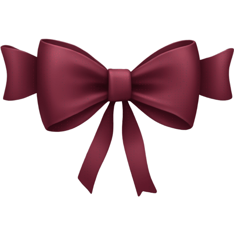 Wine red bow emoji