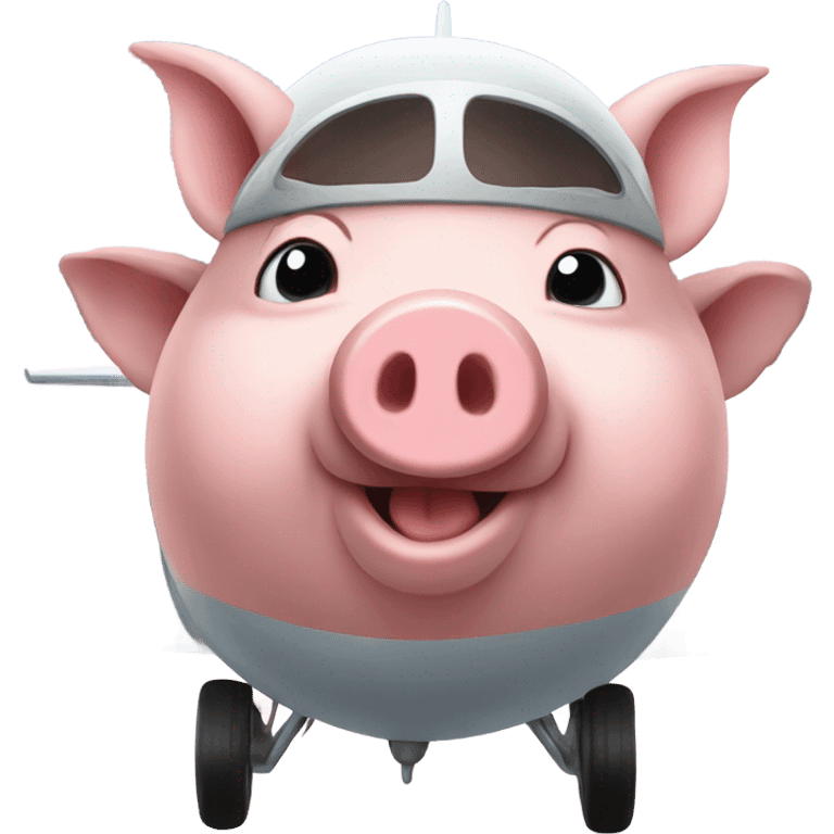 Pigs in a plane emoji