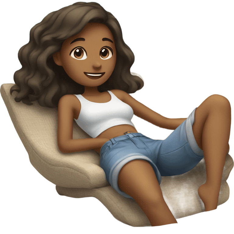 Girl relaxing emoji