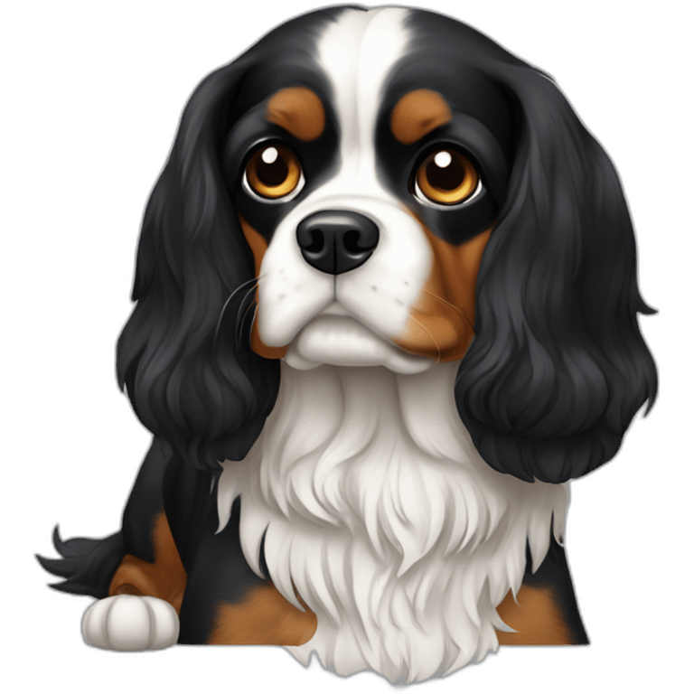 king charles caviller black and tan emoji