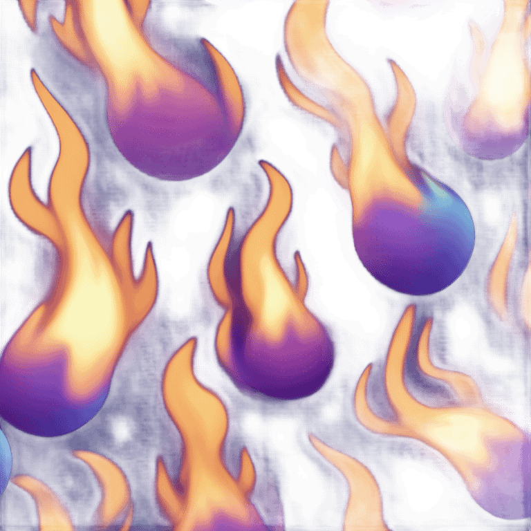 dark blue fire emoji