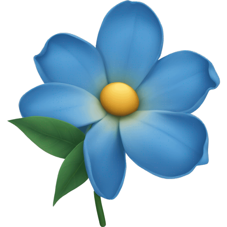 flor azul emoji