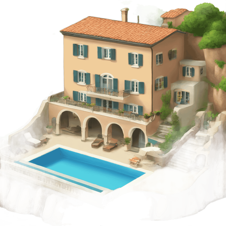 Big house with swimming pool like in the cinque terre in Italia  emoji