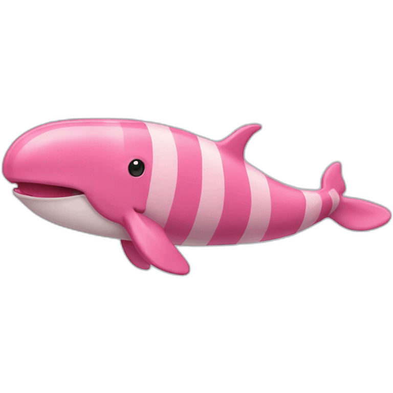 Pink striped whale emoji