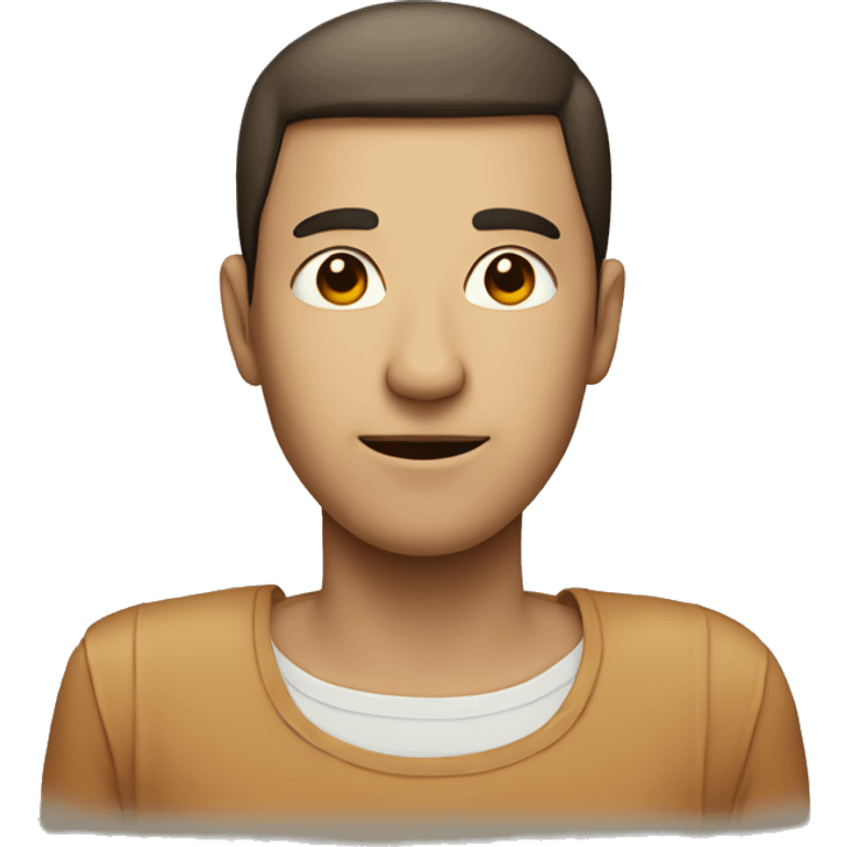 letter T with human features emoji