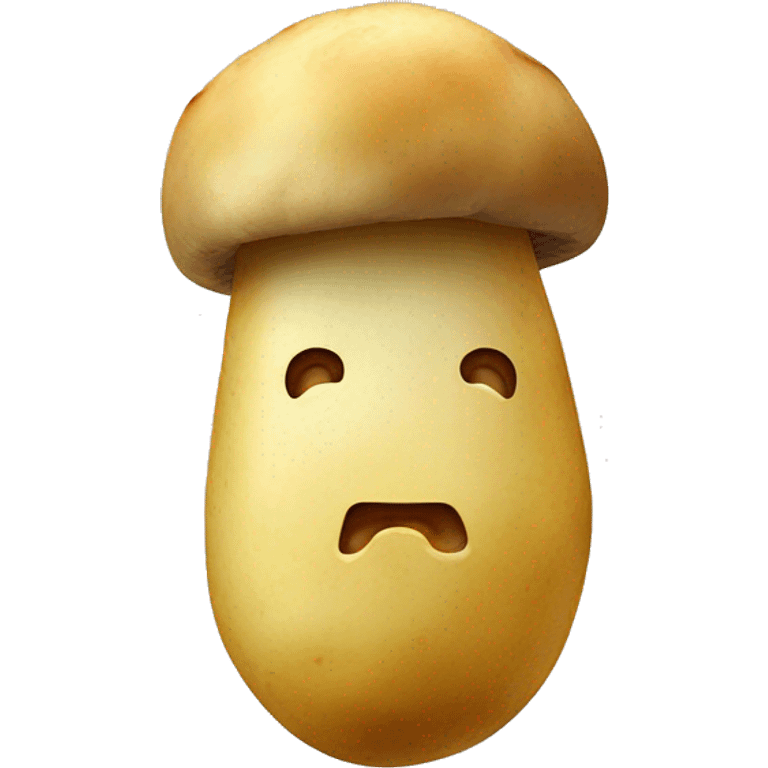 Cooked potato with mushroom emoji