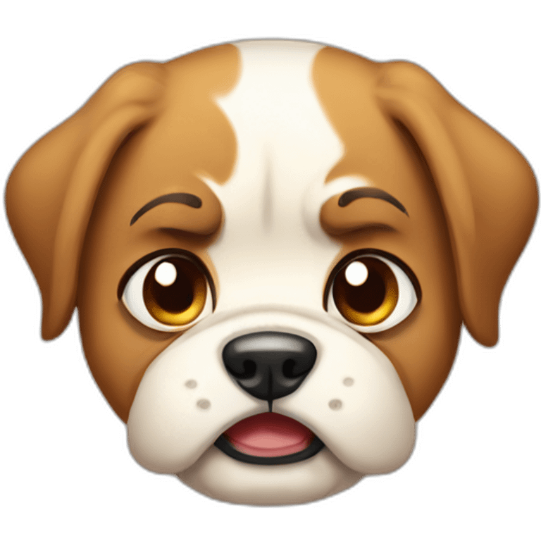 Angry puppy emoji