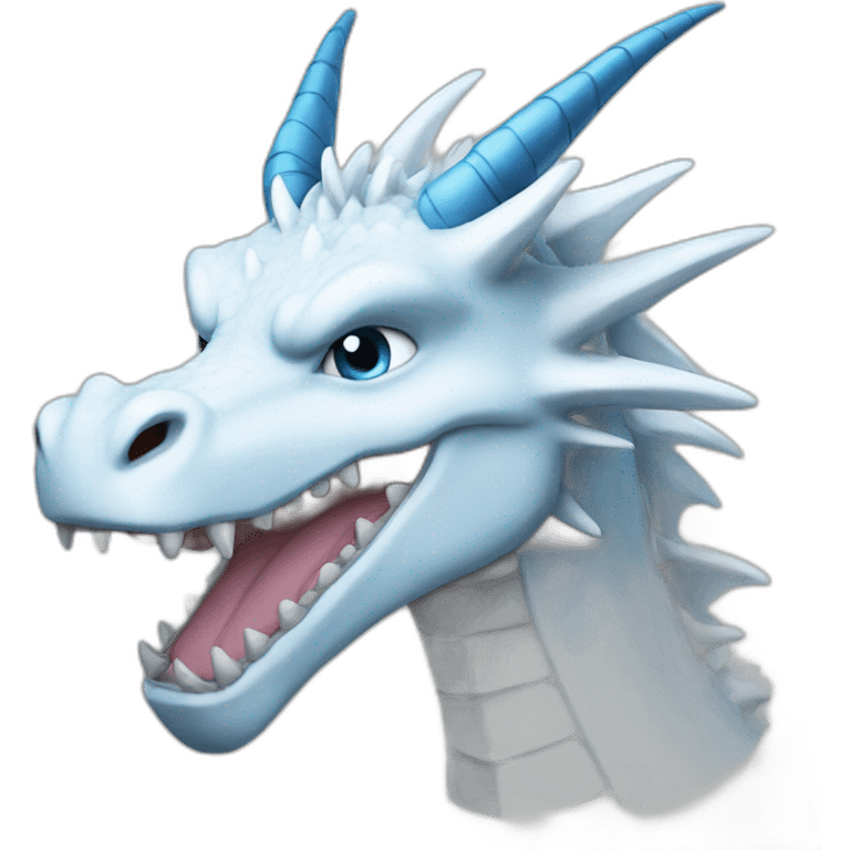 Blue eyes white dragon emoji