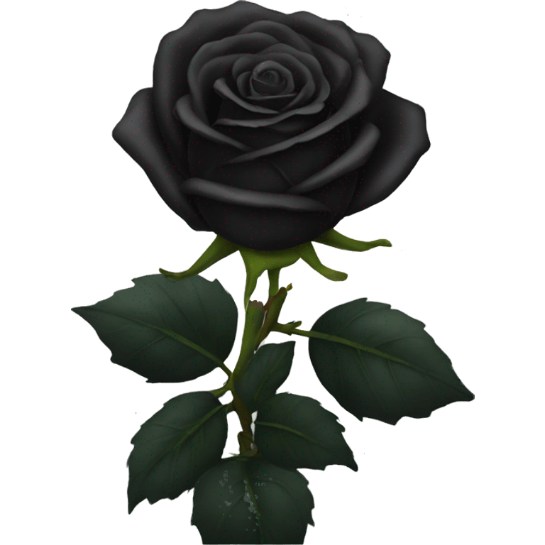 Black roses emoji