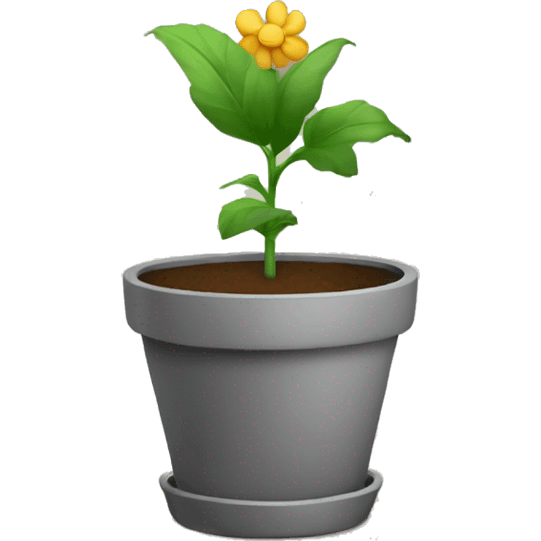 empty flower pot, no gradient colours emoji