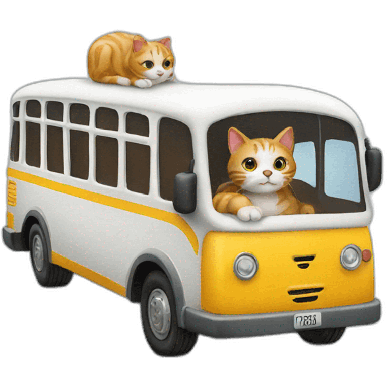 cat in bus emoji