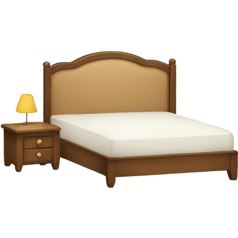 A bed with headboard  emoji