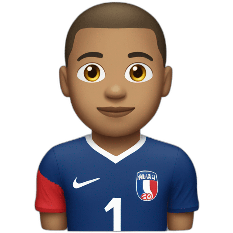 kylian mbappe with france shirt emoji