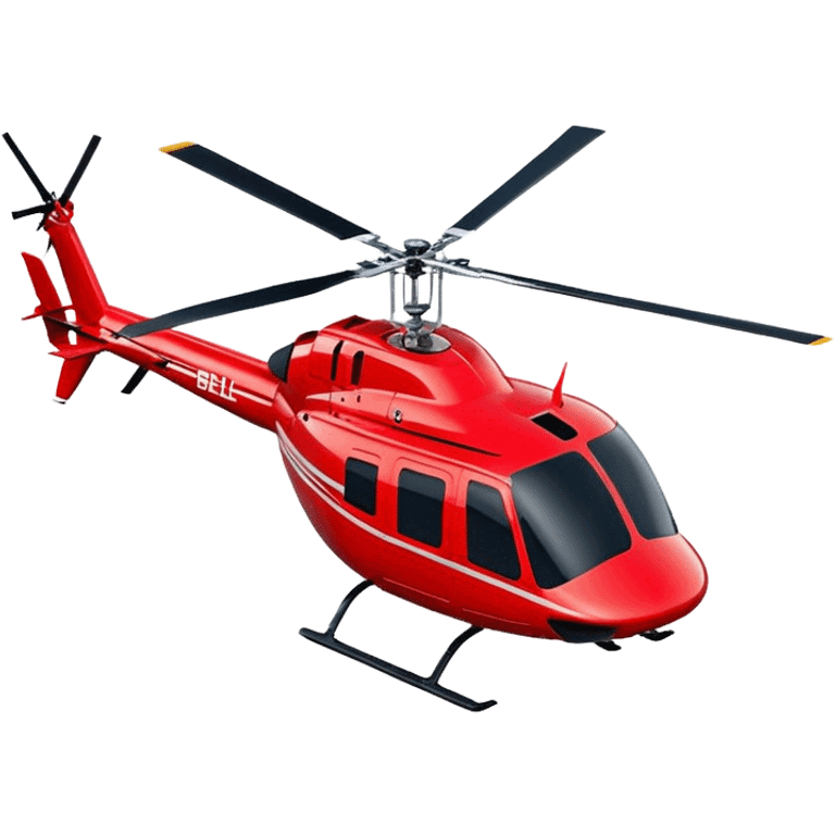 Bell 206 - Bell Helicopter (Model Year: 2021) (Iconic colour: Red) emoji