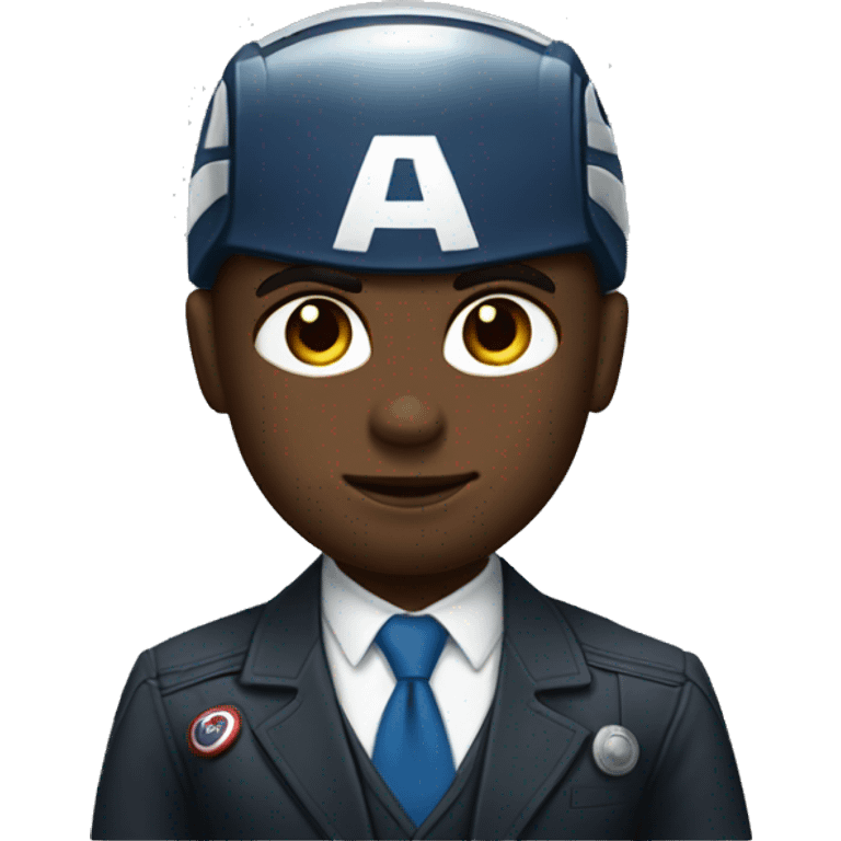 Captain America who is also a lawyer. emoji