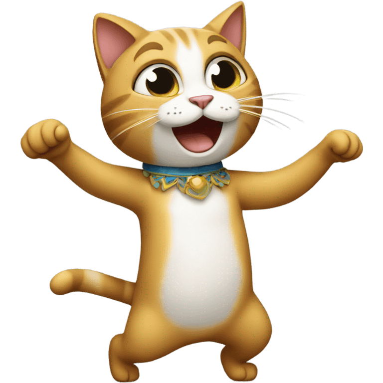 Make a emoji of a cat dancing  emoji