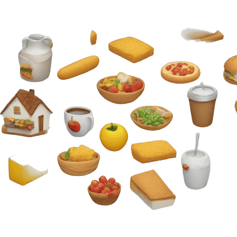 food, house, transport emoji