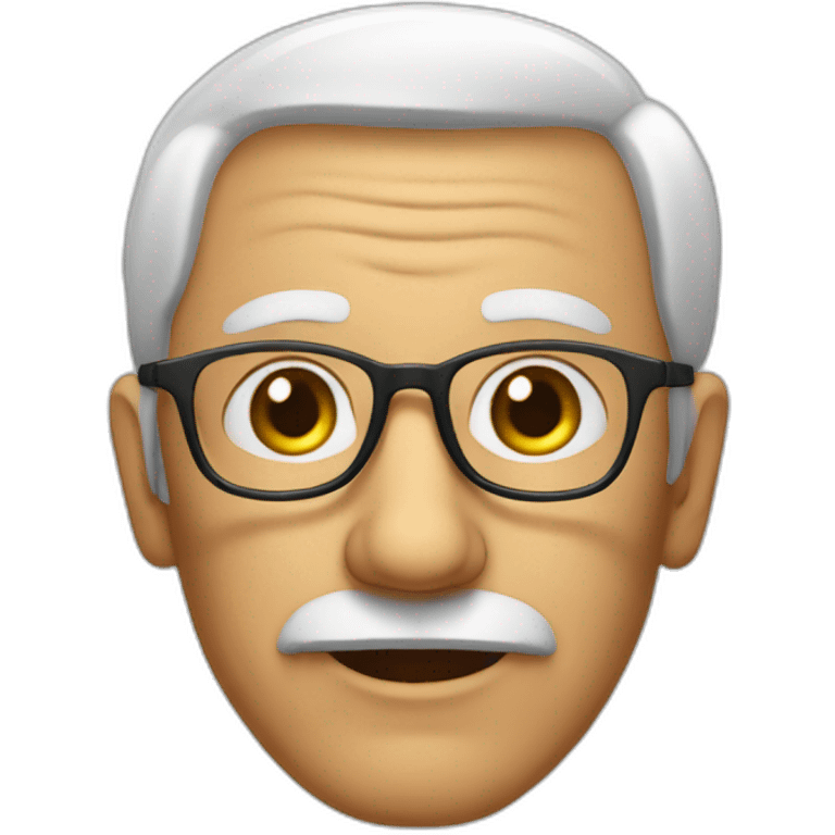 a old man  looks like youngwith spects emoji