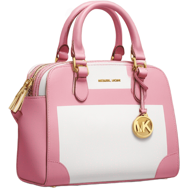 Pink and white Michael Kors purse emoji