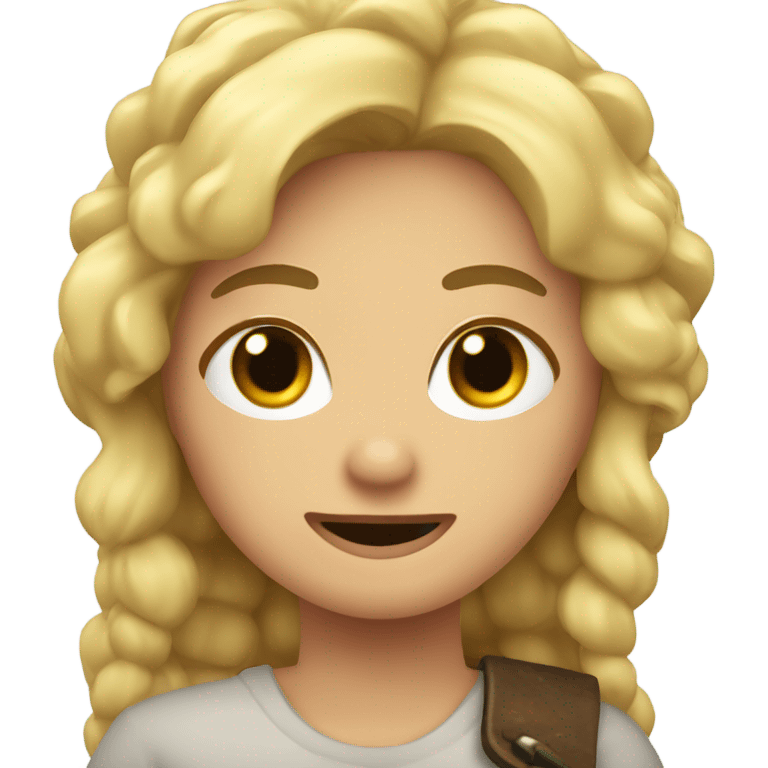 Rubia con cuernos emoji