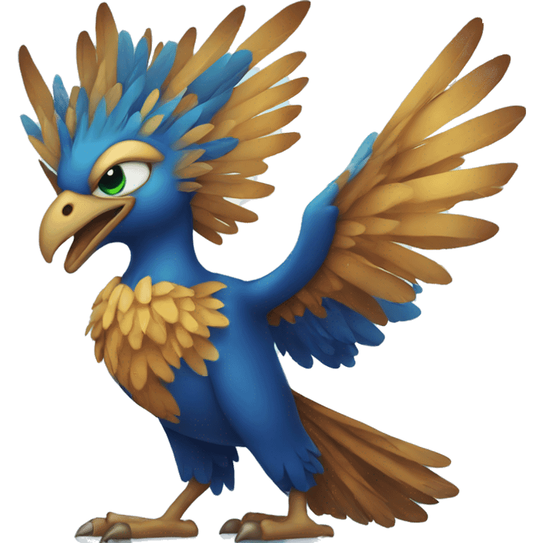 Blue phoenix emoji