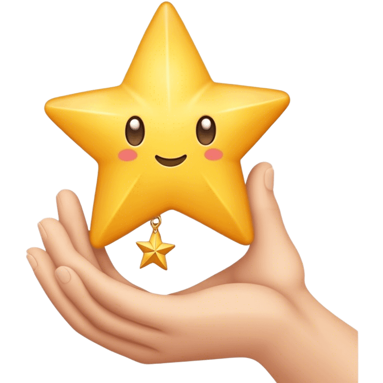 choosing a dream star with your hand  emoji