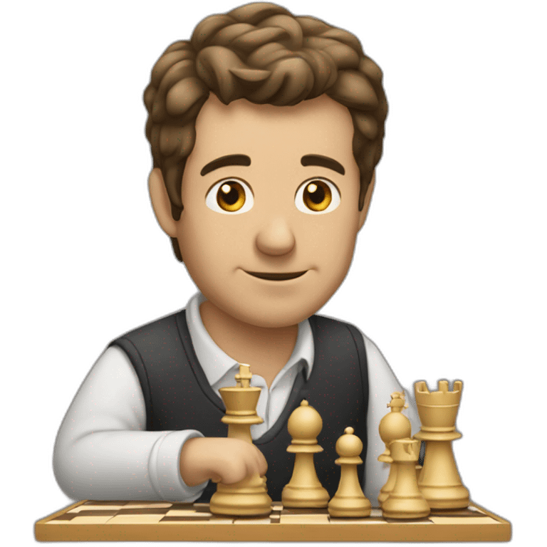 man plays in chess emoji