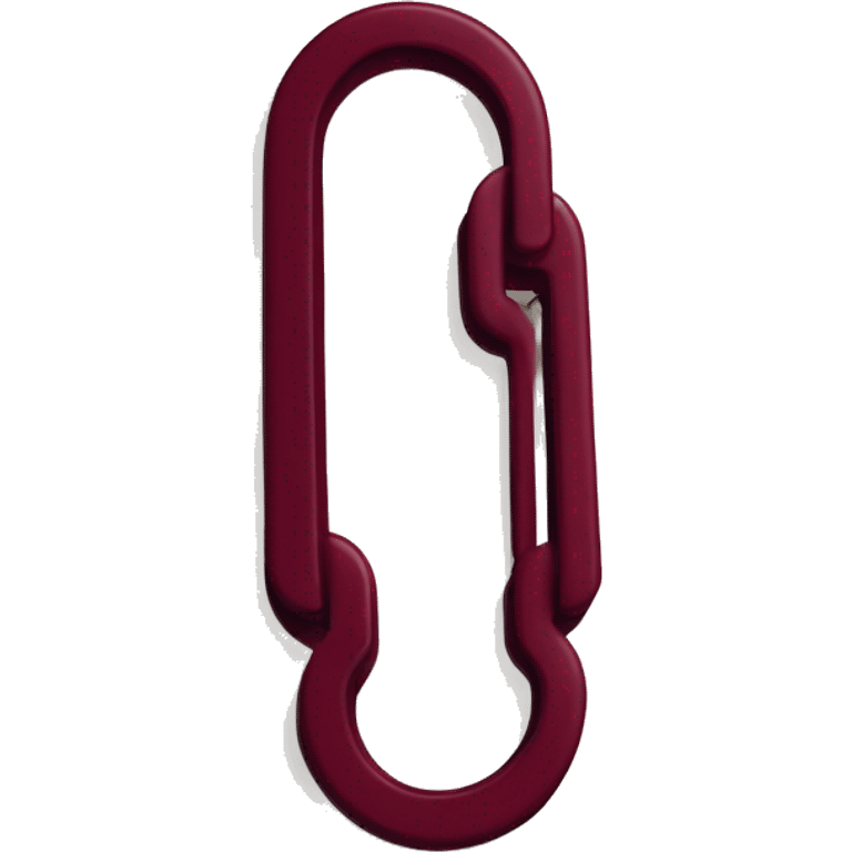 burgundy paper clip emoji